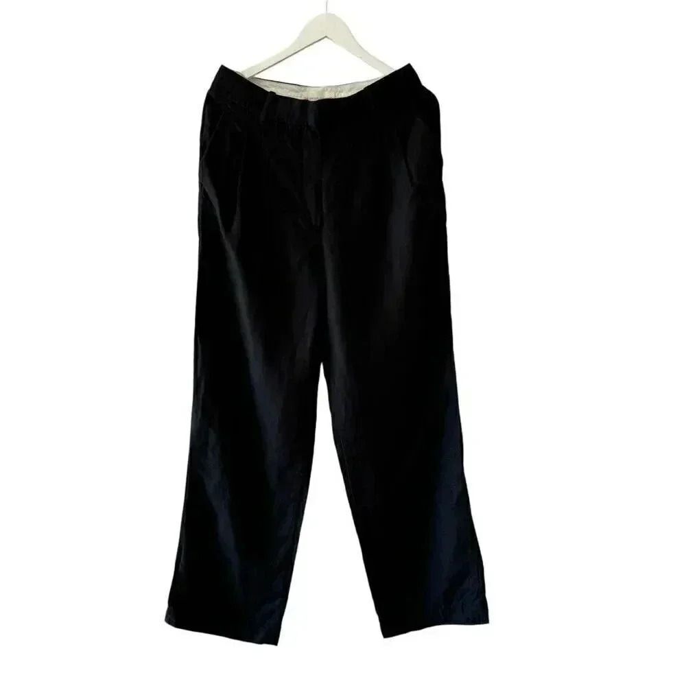 Aritzia Wilfred The Effortlessp High Rise Pleated Wide Leg Pants SZ 12 #2261 - Picture 3 of 16